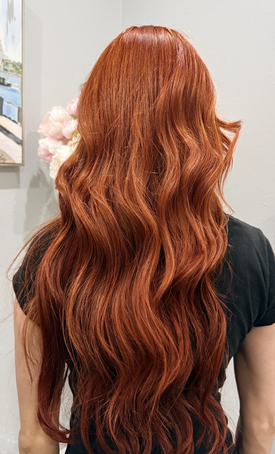 Long layered cut styled at Beauty and The Vibe